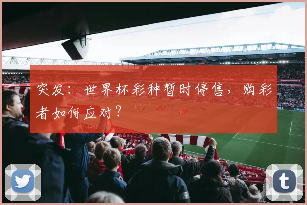 突发:世界杯彩种暂时停售,购彩者如何应对?